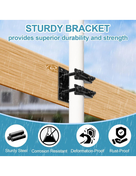 Soporte de Montaje en Poste UVKDEENK para Antena Exterior 6.78 cm