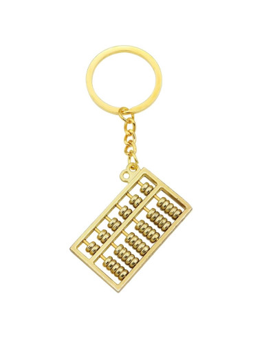 Llave de Ábaco Miniatura Elechobby Dorado Feng Shui