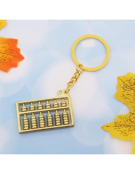 Llave de Ábaco Miniatura Elechobby Dorado Feng Shui