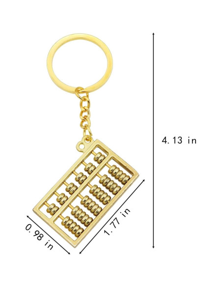 Llave de Ábaco Miniatura Elechobby Dorado Feng Shui