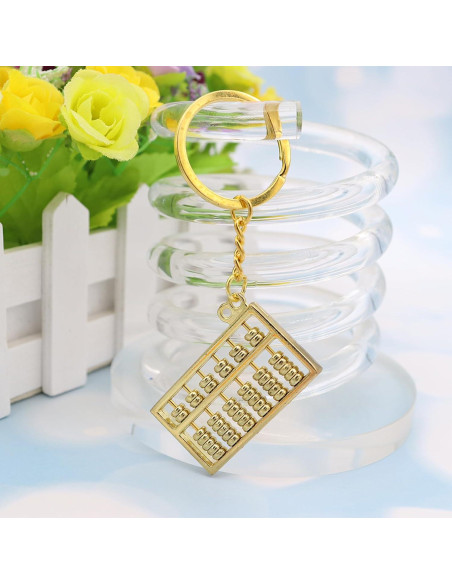 Llave de Ábaco Miniatura Elechobby Dorado Feng Shui