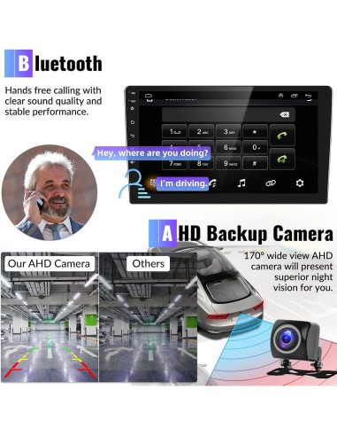 Estéreo de Coche CAMECHO Android 13 2GB+64GB para Hyundai Tucson IX35 2010-2015