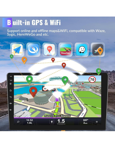 Estéreo de Coche CAMECHO Android 13 2GB+64GB para Hyundai Tucson IX35 2010-2015