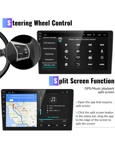 Estéreo de Coche CAMECHO Android 13 2GB+64GB para Hyundai Tucson IX35 2010-2015