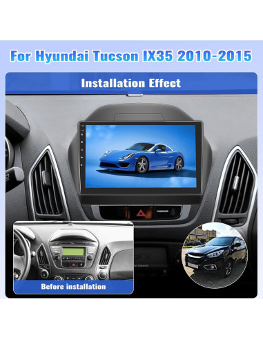 Estéreo de Coche CAMECHO Android 13 2GB+64GB para Hyundai Tucson IX35 2010-2015