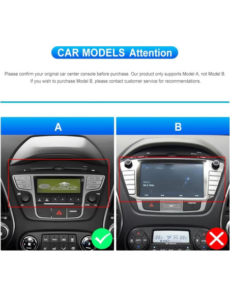 Estéreo de Coche CAMECHO Android 13 2GB+64GB para Hyundai Tucson IX35 2010-2015