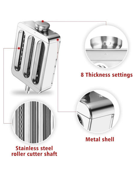 Accesorio de Pasta 3 en 1 COOKRA para Batidoras KitchenAid