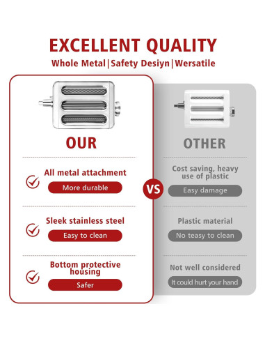 Accesorio de Pasta 3 en 1 COOKRA para Batidoras KitchenAid