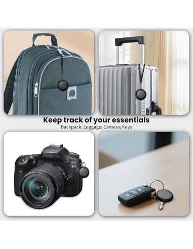 Etiqueta de Seguimiento Bluetooth Hoxe - Negra, IP67, iOS