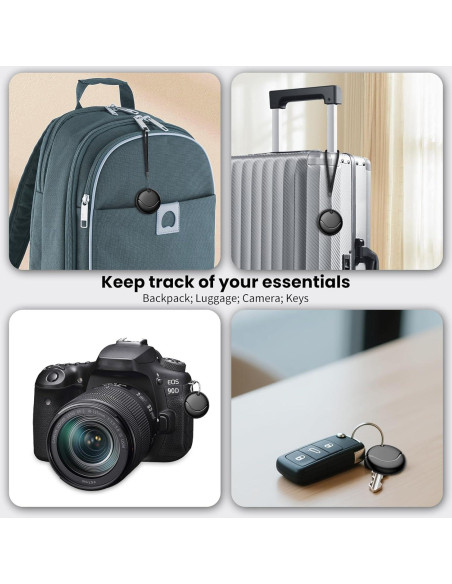 Etiqueta de Seguimiento Bluetooth Hoxe - Negra, IP67, iOS