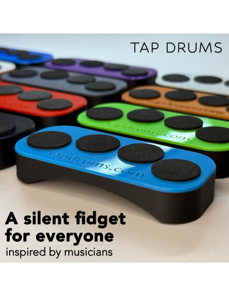Juguete Antiestrés Silencioso Tap Drums Cobre Brillante