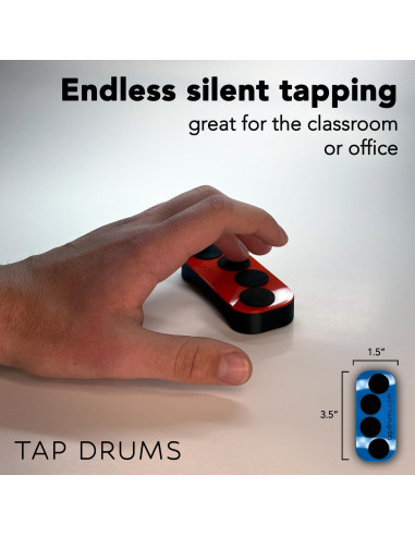 Juguete Antiestrés Silencioso Tap Drums Cobre Brillante