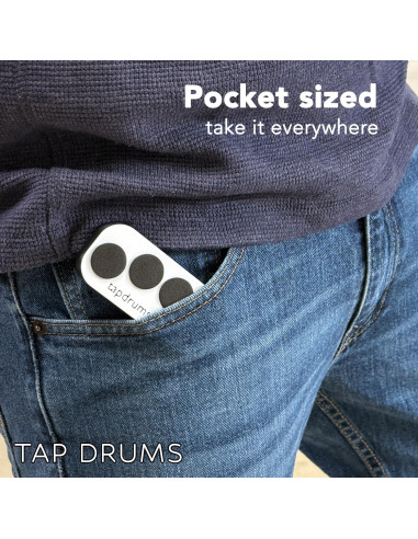 Juguete Antiestrés Silencioso Tap Drums Cobre Brillante