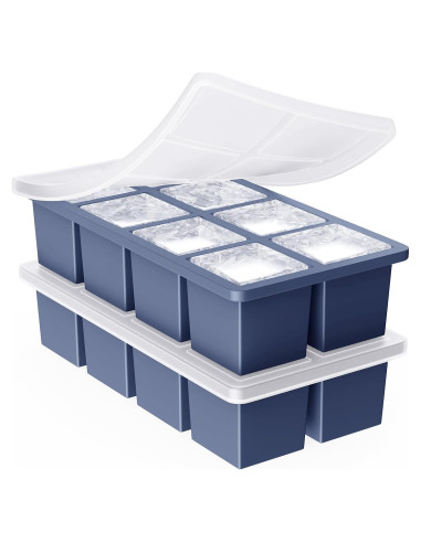 Bandeja de Hielo Grande GGOW de Silicona Cuadrada 23.4x12.4cm