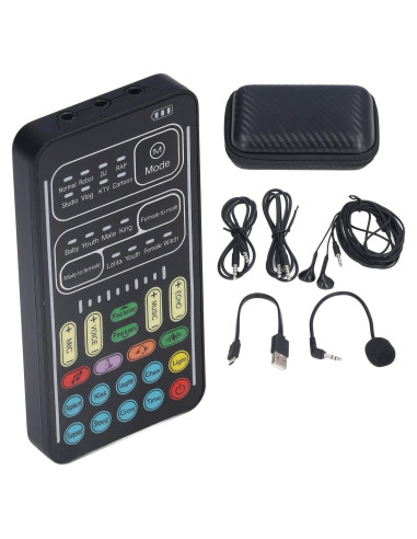 Cambiador de Voz Yosoo Mini Portátil con 8 Efectos de Sonido