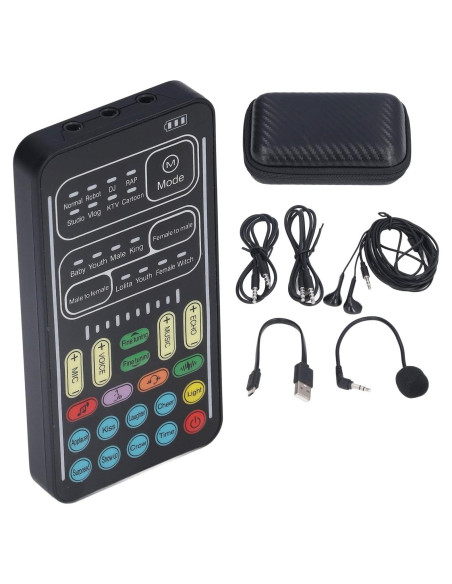 Cambiador de Voz Yosoo Mini Portátil con 8 Efectos de Sonido