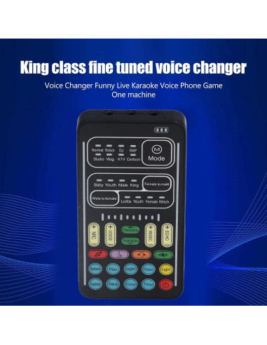 Cambiador de Voz Yosoo Mini Portátil con 8 Efectos de Sonido