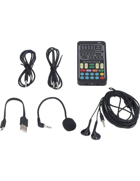 Cambiador de Voz Yosoo Mini Portátil con 8 Efectos de Sonido