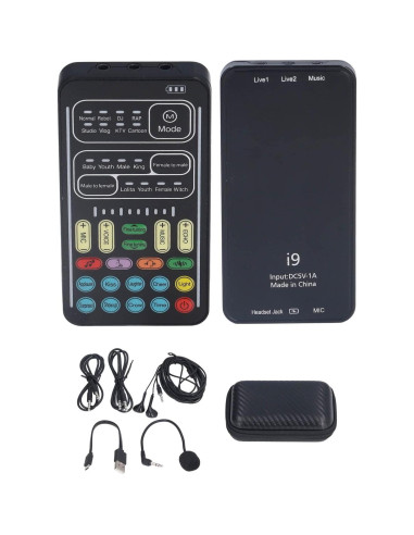 Cambiador de Voz Yosoo Mini Portátil con 8 Efectos de Sonido