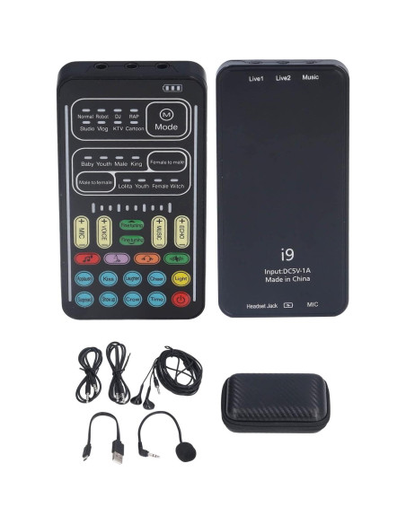 Cambiador de Voz Yosoo Mini Portátil con 8 Efectos de Sonido