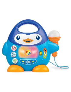 Reproductor Musical Pingüino Winfun con Micrófono y Luces