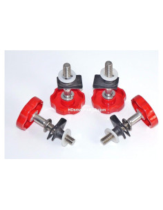 Perillas de Montaje Antirrobo LocEzy Rojo para Victory 2010-2015