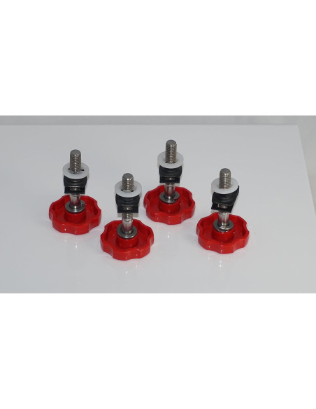 Perillas de Montaje Antirrobo LocEzy Rojo para Victory 2010-2015