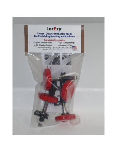 Perillas de Montaje Antirrobo LocEzy Rojo para Victory 2010-2015