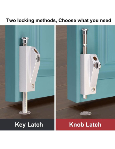 Cerradura de puerta portátil VTGVVVTR de aleación de zinc