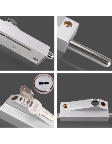 Cerradura de puerta portátil VTGVVVTR de aleación de zinc