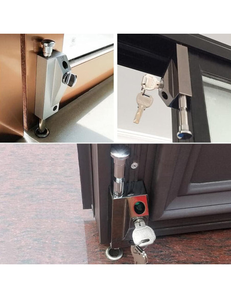 Cerradura de puerta portátil VTGVVVTR de aleación de zinc