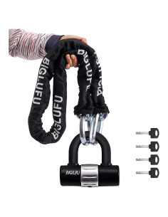Candado de Cadena BIGLUFU 120cm x 12mm para Motocicleta