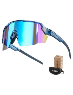 Gafas de Ciclismo V-SUP VC4331 UV400 Ajustables Azul