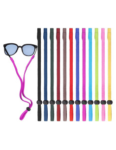 12 Correas Ajustables para Gafas de Seguridad - Nylon y Spandex