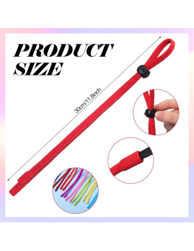 12 Correas Ajustables para Gafas de Seguridad - Nylon y Spandex
