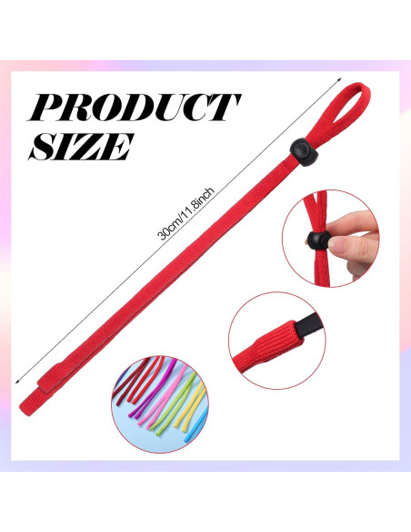 12 Correas Ajustables para Gafas de Seguridad - Nylon y Spandex