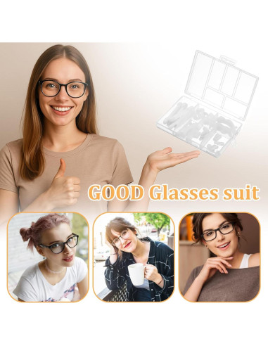 50 Piezas Retenedores de Gafas Silicona Bruislard Antideslizantes