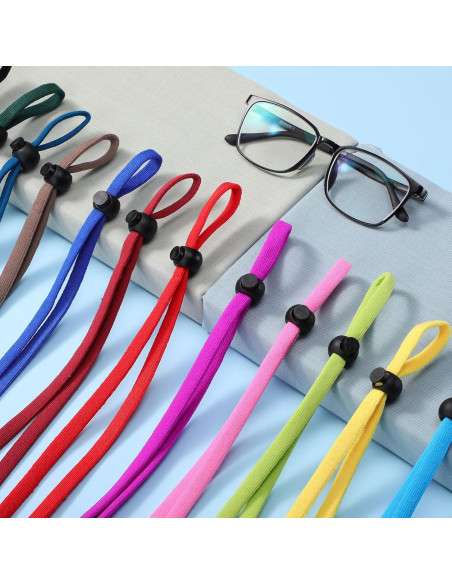 12 Correas Ajustables para Gafas de Seguridad - Nylon y Spandex