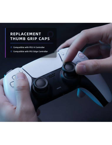 Tapa de Reemplazo Ferkurn para Joystick PS5/4 - 8 Piezas Antideslizantes
