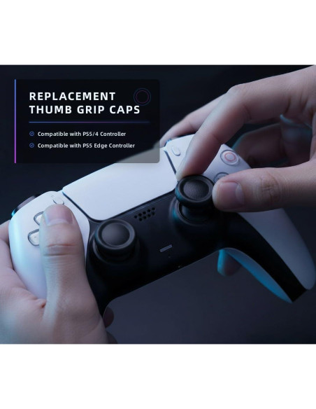 Tapa de Reemplazo Ferkurn para Joystick PS5/4 - 8 Piezas Antideslizantes