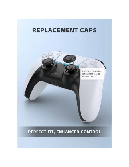 Tapa de Reemplazo Ferkurn para Joystick PS5/4 - 8 Piezas Antideslizantes