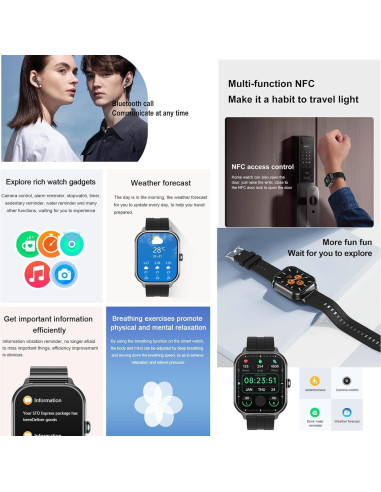 Reloj Inteligente Tuanzi D8Pro 5.1cm TFT + Auriculares TWS