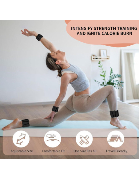 Pesas de Tobillo y Muñeca FENIXFIT 0.45Kg Ajustables