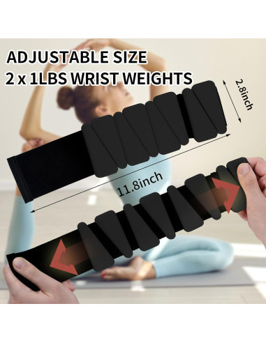 Pesas de Tobillo y Muñeca FENIXFIT 0.45Kg Ajustables