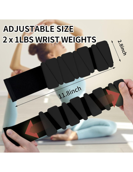 Pesas de Tobillo y Muñeca FENIXFIT 0.45Kg Ajustables