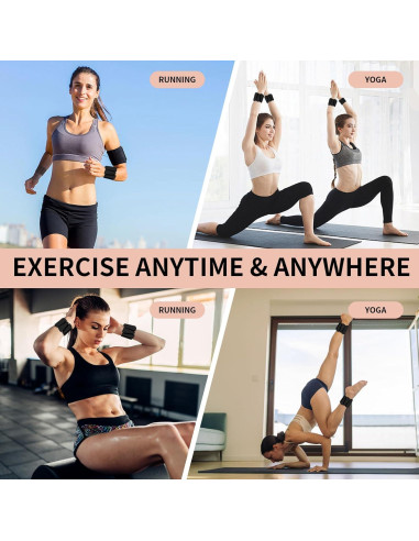 Pesas de Tobillo y Muñeca FENIXFIT 0.45Kg Ajustables