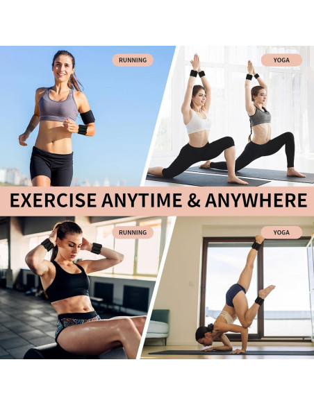 Pesas de Tobillo y Muñeca FENIXFIT 0.45Kg Ajustables