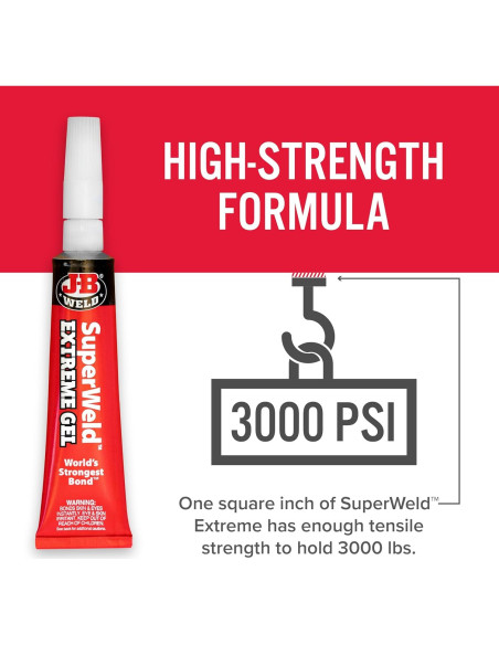 Pegamento J-B Weld SuperWeld Extreme 15g - Gel Rápido y Fuerte