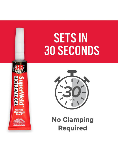 Pegamento J-B Weld SuperWeld Extreme 15g - Gel Rápido y Fuerte