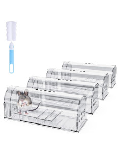 Trampas Humanas para Ratones Wanqueen 4 Pcs Reutilizables